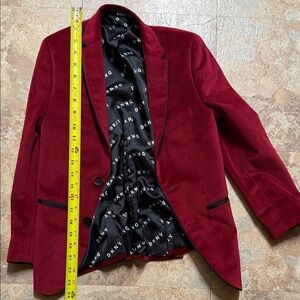 DKNY Burgundy Blazer with Black Trim